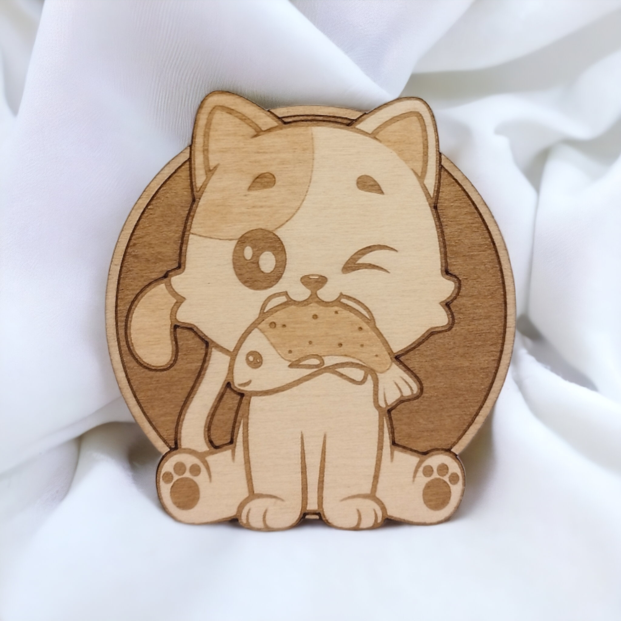 Set of 6 Cute Animals Collection Wooden Coasters - Handmade Gift - Housewarming - Wood Kitchenware-3