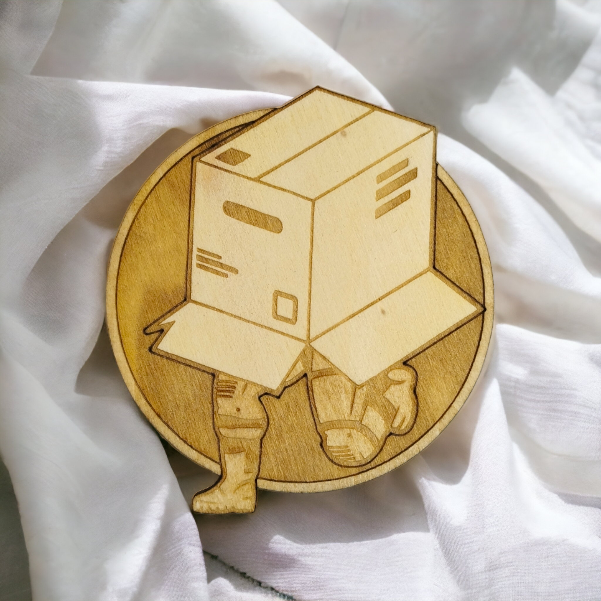 Set of 6 Metal Gear Solid Wooden Coasters - Handmade Gift - Christmas Decor - Wood Kitchenware-4